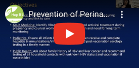 Prevention of Perinatal Transmission
